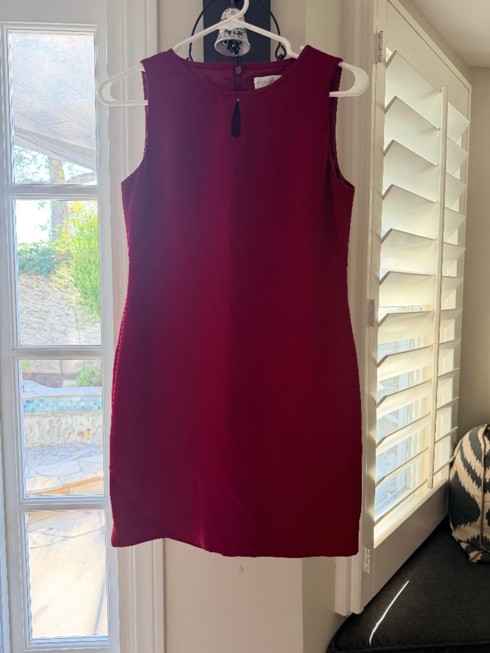 Petite Sophisticate Red Sheath Dress | Size 2p | Sleeveless Career Dress